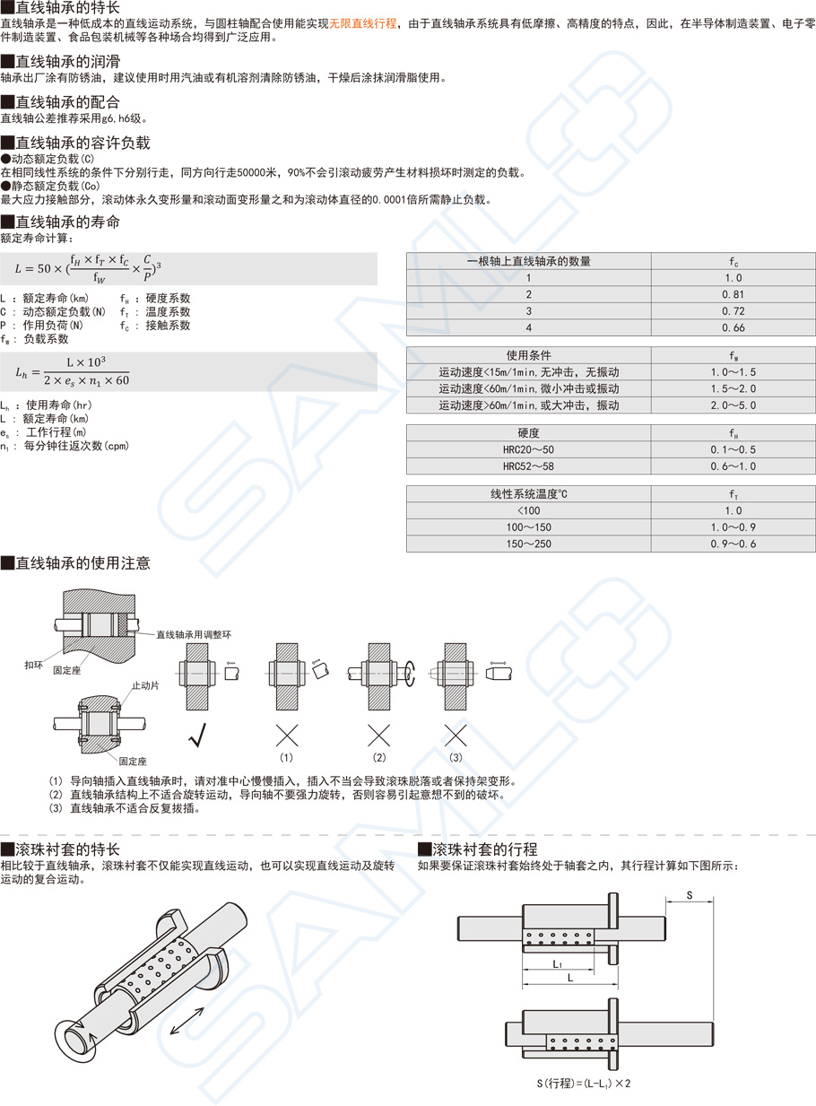 直線軸承-加長型KCML功能特點(diǎn)概述