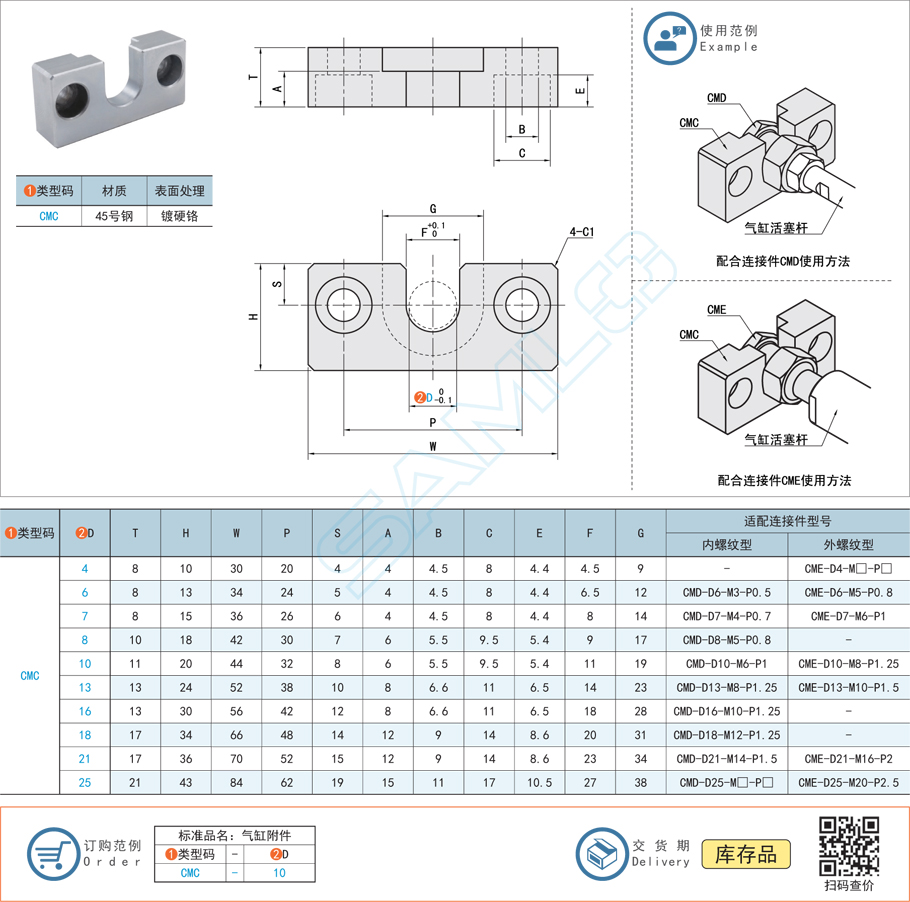 氣缸連接固定座的材質(zhì)選擇